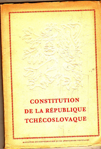 Constitution de la république tchécoslovaque