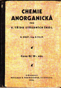 Chemie anorganická pro V. třídu středních škol 