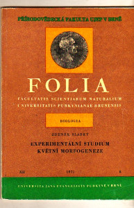 Folia - Facultatis scientiarum naturalium universitatis purkynianea brunensis - Bilologia - Experimentální studium květní morfogeneze