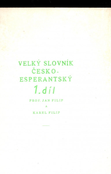 Velký slovník česko-esperantský